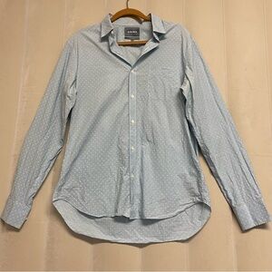 Bonobos Men’s Shirt Large Tailored Slim Fit 100% Cotton Button Up Polka Dot